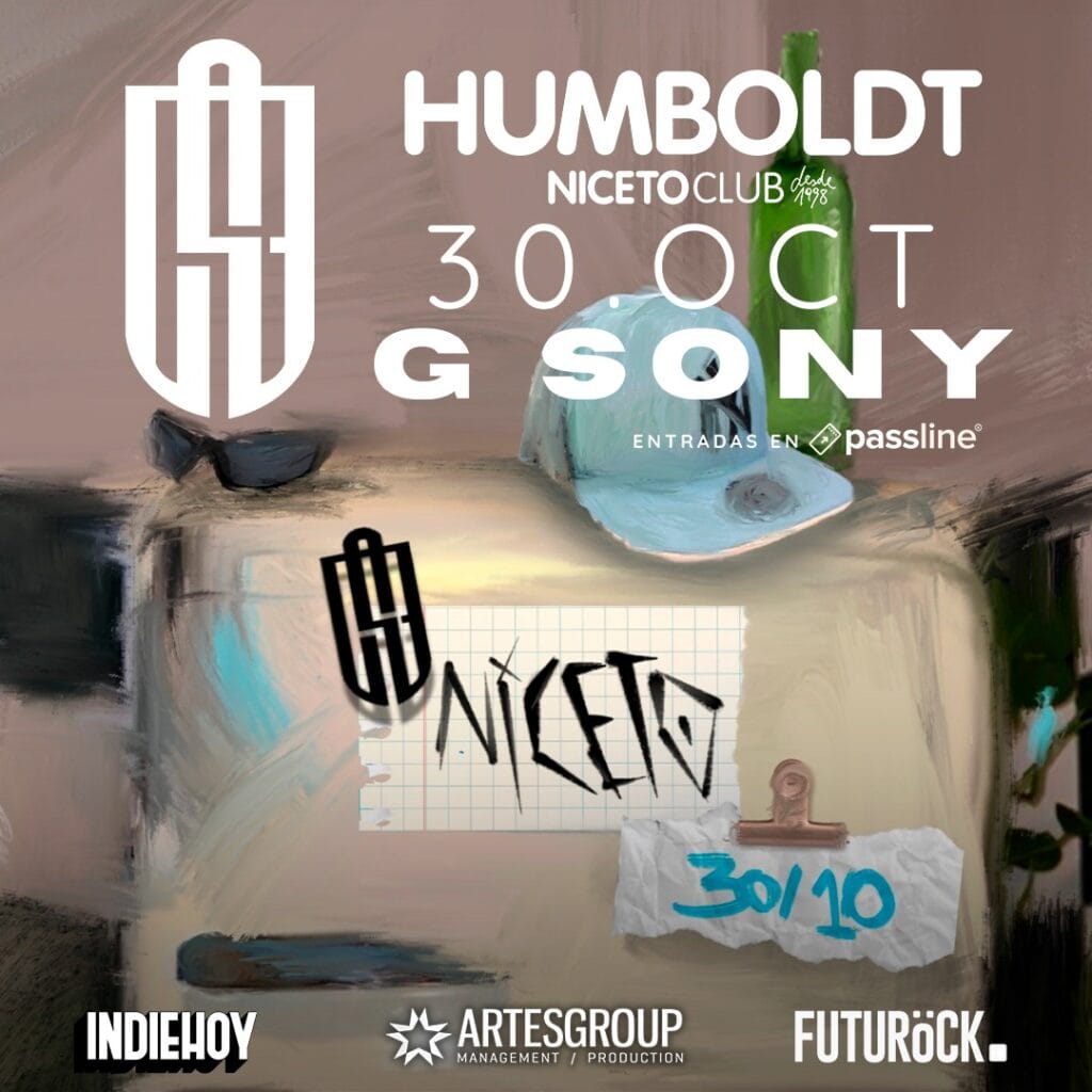 G Sony inicia una nueva etapa al ritmo de la cumbia: se presentará el 30 de octubre en Humboldt Niceto Club 3 G Sony