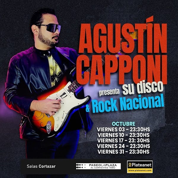 Agustín Capponi lanza Secreto, su álbum debut: se presentará todos los viernes de octubre en el Paseo La Plaza 3 Agustín Capponi Secreto La Plaza