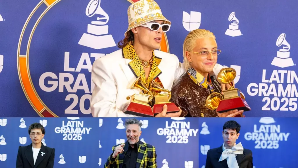 Ca7riel & Paco Amoroso arrasan en los Latin Grammy 2025 y hacen historia para la música argentina 6 Ca7triel & Paco Amoroso, Trueno, Fito Páez y Mateo Sujatovich, de Conociendo Rusia, festejaron en los Latin Grammy 2025.
