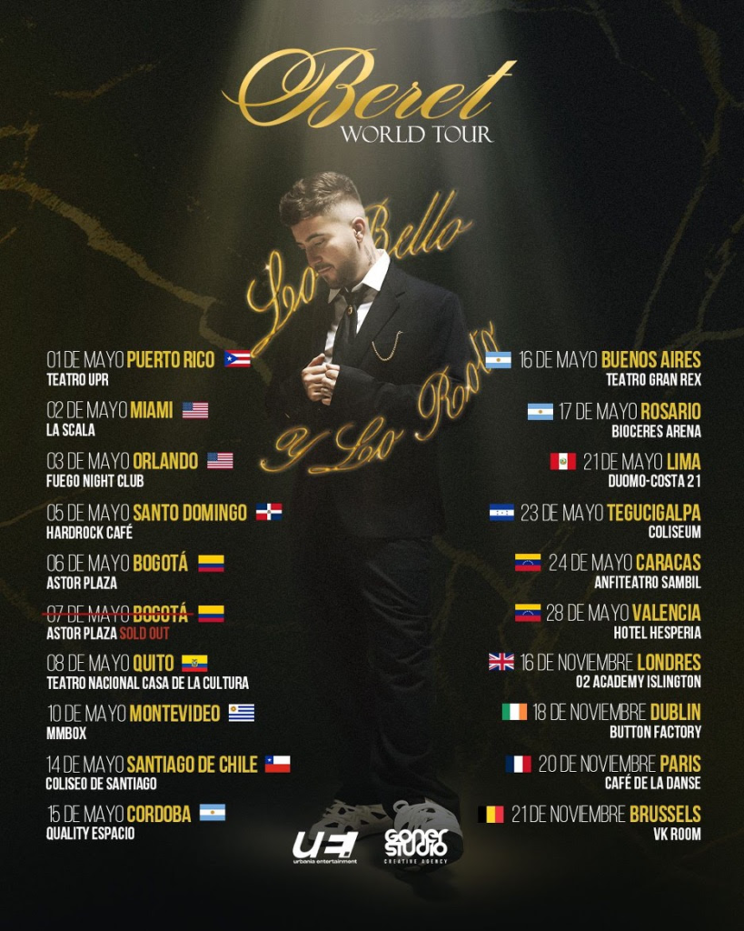 Beret presenta su nuevo single “Hablo de ti”, mientras continúa su gira internacional 2026 7 Beret